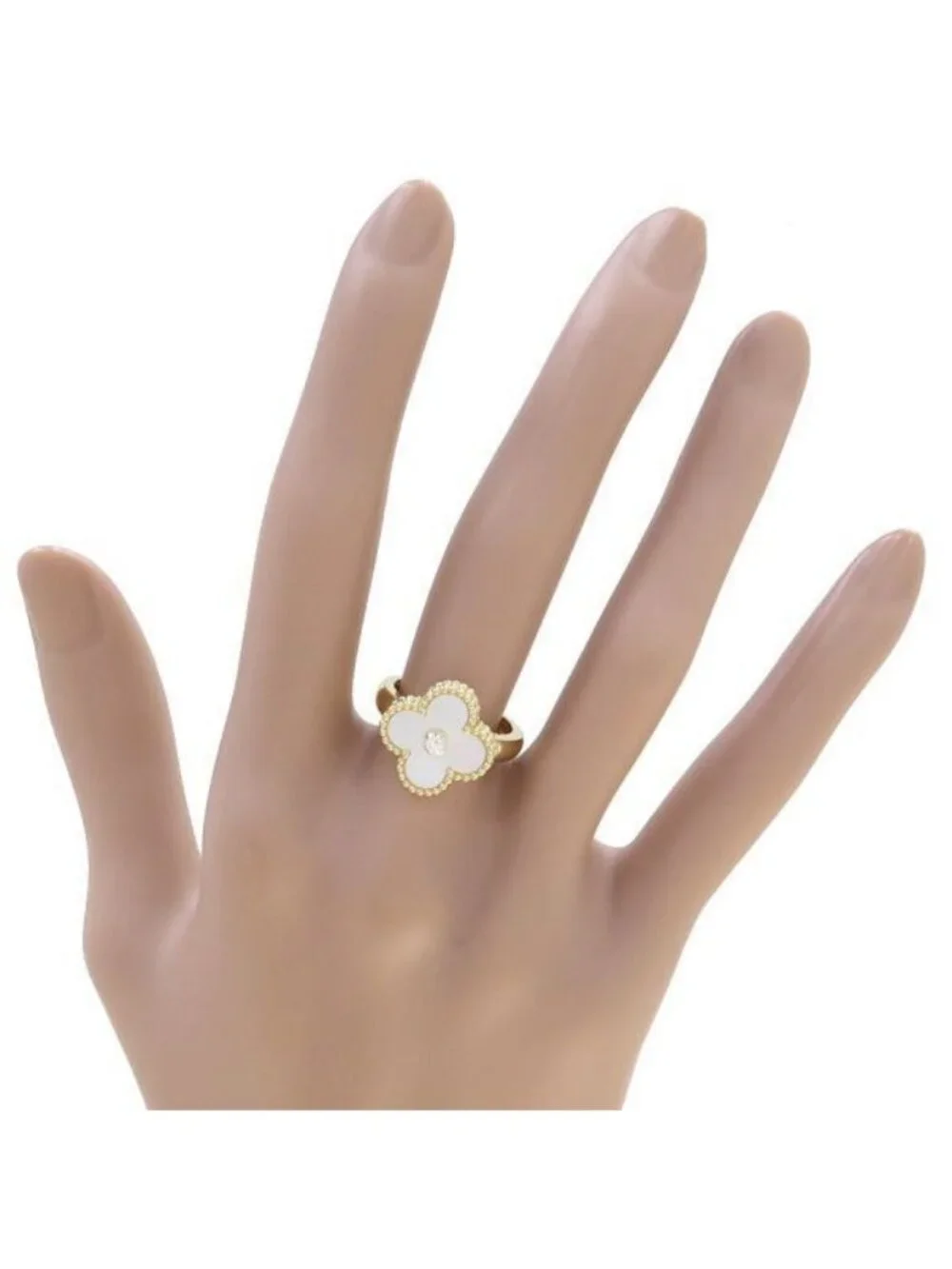 Van Cleef & Arpels Vintage Alhambra Ring Mother of Pearl